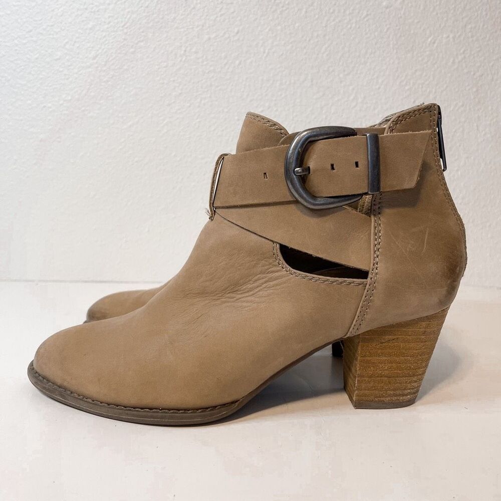 Vionic Rory Tan Heeled Ankle Booties Soze 9‎